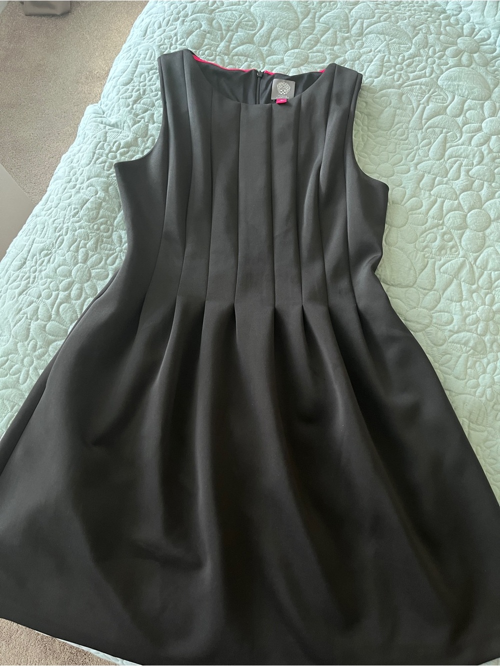 Vince Camuto Black Mini A-Line Dress